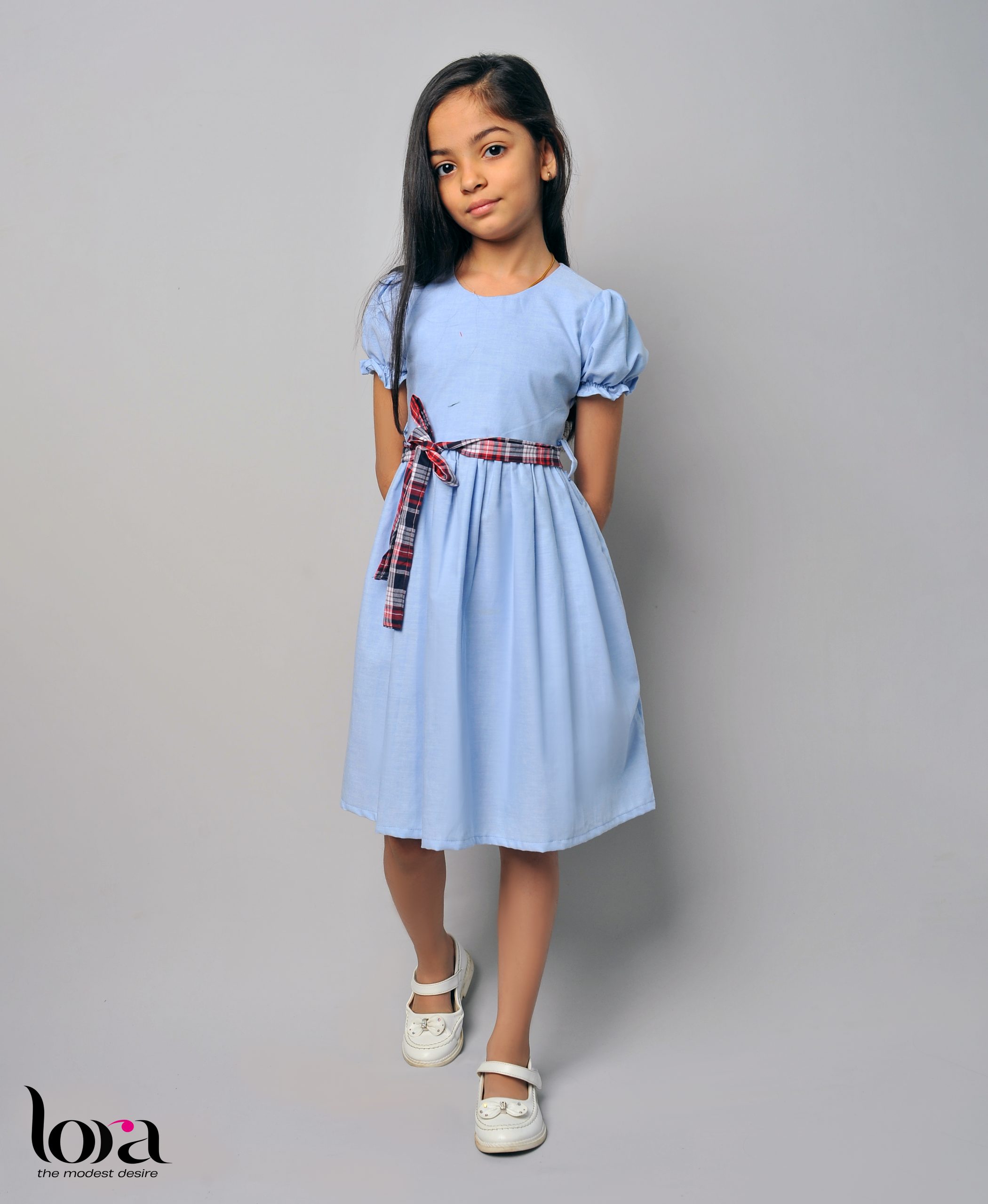 Blue frock outlet for kids